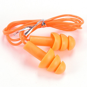 واقي صوت النوم القابل لإعادة الاستخدام EN352 سيليكون آمن قابل لإعادة الاستخدام سدادة أذن حبال لمكان العمل - Product Image 5