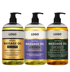 Sore Muscle Massage Oil for Body Best Natural Therapy Oil with Lavender and Chamomile Essential Oils