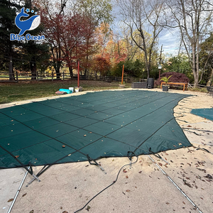 Couverture de <span class=keywords><strong>piscine</strong></span> en maille PP verte, couverture de sécurité pour <span class=keywords><strong>piscine</strong></span>, couverture d'hiver pour <span class=keywords><strong>piscine</strong></span> enterrée, durable, anti-chute dans l'eau - Product Image 5