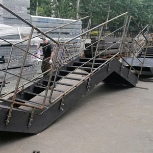 Sistema di recinzione del sistema di ringhiera in acciaio zincato metallo moderno all'ingrosso Pre-assemblato con facile installazione giardino <span class=keywords><strong>corridoio</strong></span> balcone - Product Image 1