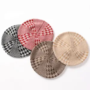 Gorro de lana australiano pura para artista, <span class=keywords><strong>boina</strong></span> clásica elástica, gorros de <span class=keywords><strong>boina</strong></span> francesa, <span class=keywords><strong>boina</strong></span> <span class=keywords><strong>escocesa</strong></span> - Product Image 1