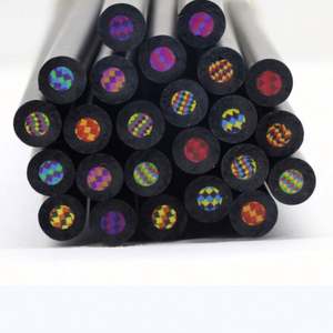 Lápices de Colores Jumbo de Madera con Diseño de Arcoíris, Multicolores para Niños, Marca USA Mairun, para Uso Escolar y Artístico - Product Image 1