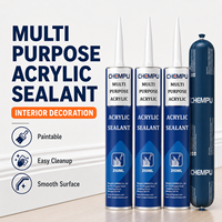 Mastic acrylique gris pour entrepreneur, mastic acrylique élastique peignable pour joints de panneaux, mastic acrylique mural pour une finition soignée