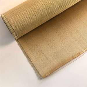 Профессиональная фабричная Высокоэффективная высококремнеземная атласная Стекловолоконная ткань 96% SiO2 1700 градусов тепловые экраны - Product Image 1