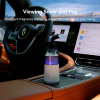 Diffuseur d'arômes pour voiture intelligent avec démarrage et arrêt automatiques, effet neige et brouillard, 7 couleurs de lumière, vente chaude