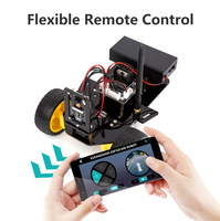 KUONGSHUN STEM - Kit de Robot Educativo con Cámara Visual, ESP32, WIFI, Control por Aplicación, 2WD, Kit de Robótica para Codificación DIY, Compatible con Arduino