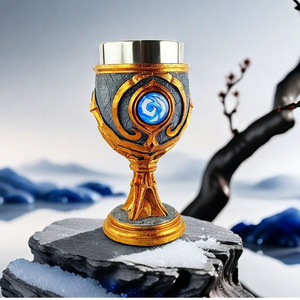 Tasse en métal à whisky en acier inoxydable <span class=keywords><strong>Game</strong></span> Thrones créative de nouvelle arrivée gobelet en <span class=keywords><strong>verre</strong></span> à <span class=keywords><strong>vin</strong></span> gaufré personnalisé Hearthstone - Product Image 3