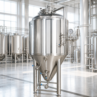 Fermenteur conique en acier inoxydable pour la brasserie artisanale, réservoir de fermentation pour brasserie artisanale