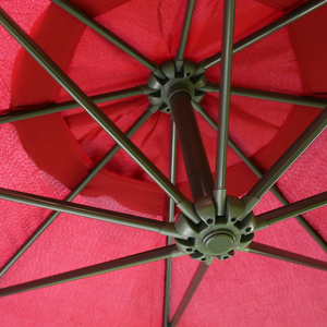 Parapluie banane suspendu extérieur imperméable cantilever jardin plage patio soleil toile parasol fer restaurant parapluie - Product Image 3