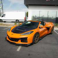 Nouveau capot en fibre de carbone de haute qualité style ZR1 pour Chevrolet Corvette C8 avec ajustement parfait à 100 %, vis incluses, fixation par boulons