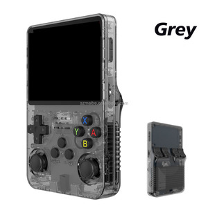Consola de videojuegos <span class=keywords><strong>retro</strong></span> R36s al por mayor, sistema Linux, Joystick Hall 3D, pantalla de 3,5 pulgadas, 10000 juegos integrados, consola de juegos portátil - Product Image 3