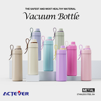 Botella de Agua Aislada al Vacío de Acero Inoxidable, Libre de BPA, Ecológica, Color Personalizado, 21 oz, Aislamiento Térmico de 12-24 Horas, a Prueba de Fugas