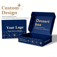 Boîte à pâtisserie personnalisée en carton ondulé avec doublure en mousse, emballage de dessert écologique, design multicolore, boîte à gâteau, boîtes en papier