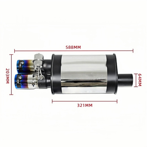 Ensemble de contrôleur de système d'échappement de soupape à vide universelle en acier inoxydable - Product Image 2