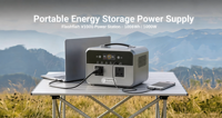 Generator Tenaga Surya Variabel 1000w All in One, Pembangkit Listrik Portabel Isi Ulang dengan Soket untuk Rumah
