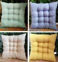 Coussin de chaise de salle à manger matelassé confortable pour étudiant, rembourré en mousse à mémoire de forme, amovible et lavable, carré 40x40cm