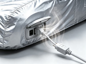Funda Protectora Térmica para Coche con Alimentación Eléctrica, Diseño de Calefacción, Tela Impermeable, para Todas las Estaciones, Protector para Coche para Exteriores - Product Image 6