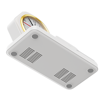 Support de charge sans fil multifonctionnel 15W avec horloge et veilleuse, support pliable pour téléphones portables et écouteurs