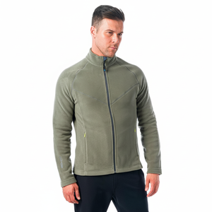 TIVO Polartec polar hombre ligero a prueba de viento impermeable al aire libre ropa informal capucha cuello alto cierre de cremallera temporada de otoño - Product Image 2