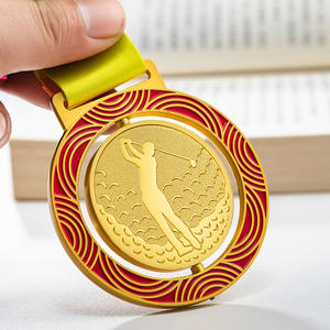 Logo personnel personnaliser sport médaille or argent cuivre laiton tour métal médaille gagnant prix 2d 3d trophée rotatif sport médaille - Product Image 5