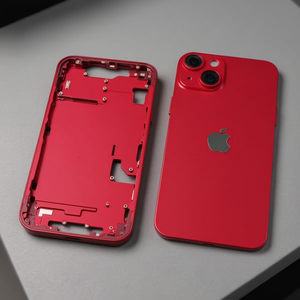 Telaio intermedio con cover posteriore per iPhone 14 Rosso - Product Image 3