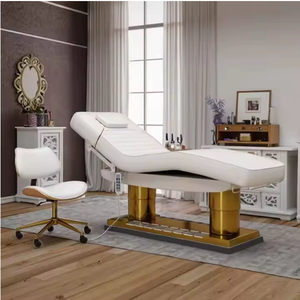Electric Massage Table Stainless Steel Esthetician <b>Bed</b> Adjustable Salon Spa Furniture with <b>Headrest</b> - Product Image 4