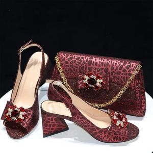Escarpins à Talons Hauts Assortis Italiens Tendance, Nouveau Design, Prix de Gros, Ensemble Chaussures et Sacs de <span class=keywords><strong>Luxe</strong></span> pour Femmes, Idéal Fêtes - Product Image 5