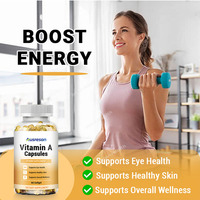 Ausreson OEM Vitamine A en gélules molles pour adultes VA VC VD 10000UI Végétalien Soutient la vision saine et le système immunitaire Gélules molles de Vitamine A