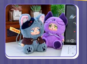 Colgante de Vinilo y Peluche Original de la Serie <span class=keywords><strong>Hombre</strong></span> <span class=keywords><strong>Lobo</strong></span> para Mochila Llavero de Muñeco a la Moda para Regalo de Cumpleaños Decoraciones Cajas Misteriosas de Juguete - Product Image 6