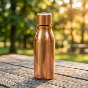 Botella Térmica de Cobre, Diseño Minimalista, Botella de Agua Portátil para Viajes - Product Image 5