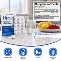 Acentiallabs Advanced Antioxidant Water Enhancer jusqu'à 12 ppm de H2, comprimés d'hydrogène moléculaire pour favoriser un métabolisme sain