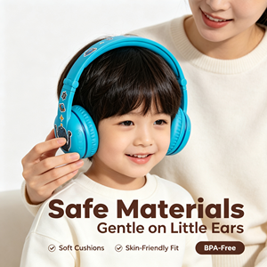 Casque audio pour enfants Cool BuddyPhones, casque sans fil Bluetooth portable, volume sécurisé pour les voyages, la maison et le divertissement - Product Image 1