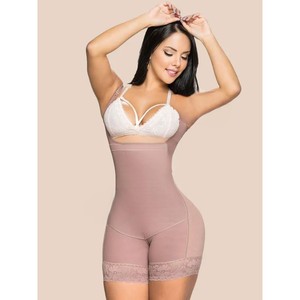 Body en Latex de grande taille amincissant pour les fesses Shapewear Fajas Liposculpture Ceinture Invisible Haut Dos Court Ligne Légère - Product Image 2