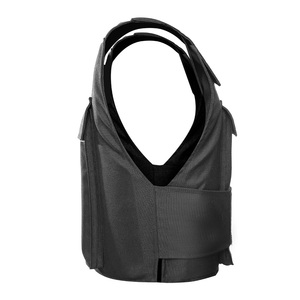 Áo giáp chiến thuật chống đạn, chất liệu polyester 600D màu đen, có tấm chắn đạn, kèm tấm chắn đạn thay thế - Product Image 4