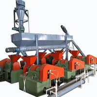 Broyeur de caoutchouc de pneus 30-120 Mesh, machine de recyclage de poudre de caoutchouc usagé avec moteur et pompe 380V 22KW