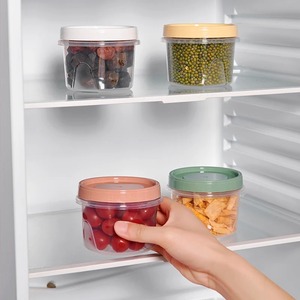 8 boîtes rondes de 500 ml pour conserver les aliments frais, récipients de stockage pour réfrigérateur, fruits, collations, bocaux hermétiques, compatibles micro-ondes - Product Image 6