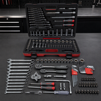Outils automobiles très demandés, outils à main, ensemble d'outils à main métriques complets de luxe 121 pièces pour la réparation automobile