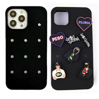 Coque de téléphone en silicone souple mat avec trous respirants pour iPhone, protection antichoc, coque arrière, fabrication en usine, DIY