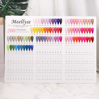 Haute Qualité Professionnel Salon Nail Art Gel Couleur Carte 160/200/240 Couleurs Conception Affichage Livre En Gros Minimum Commande 10 Pcs