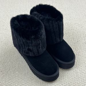 Nueva Llegada: Botas de Nieve Antideslizantes para Mujer, Cálidas y Peludas, con Calcetín Integrado, Botas de Media Pantorrilla de Felpa Cálidas y Fáciles de Poner, Calzado Femenino - Product Image 4