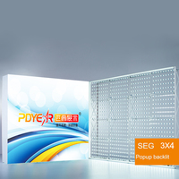 Panneau lumineux Led Pop-Up avec cadre magnétique en aluminium, publicité personnalisée, pour spectacle