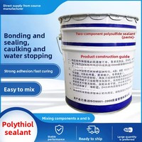 Pâte d'étanchéité bi-composant au polysulfure, mastic polyuréthane AB pour joints d'expansion, auto-nivelant pour canaux et fosses, haute résistance, Hebei
