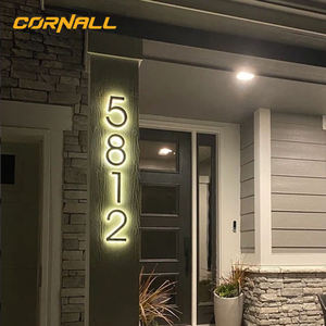 Números de Casa de acero inoxidable 304 personalizados del fabricante, señal de dirección de calle con número de puerta de casa ligera - Product Image 6