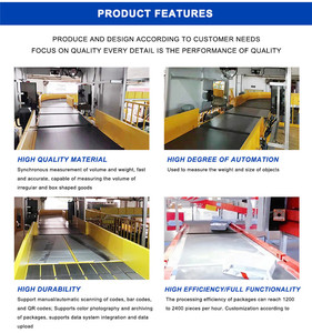 Chất lượng cao DWS hệ thống thép không gỉ Tự động cân máy có thể điều chỉnh bưu kiện QR Máy Quét Mã Vạch băng tải tĩnh - Product Image 6