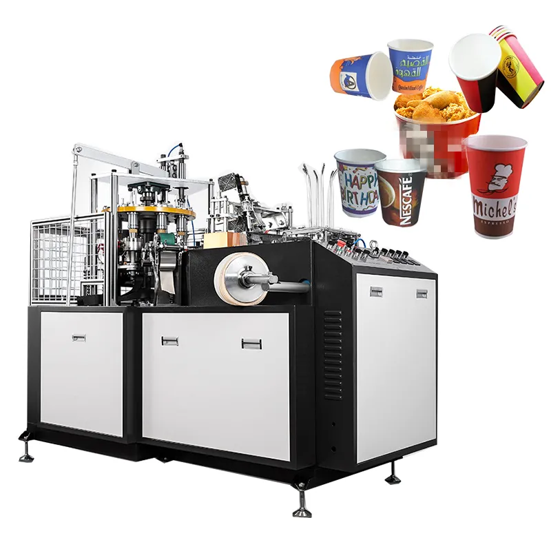 Nieuwe Wegwerp Papier Koffiekopje Carton Making Machine Prijs Papier Cups Hoge Snelheid Hete Koop