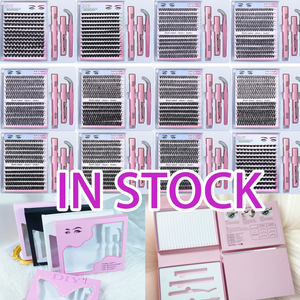 Anrolash Kit de Cils en Grappes Naturels Faits Main Effilés, 300 Pièces, 10-16mm Courbe C, Extensions de Cils Individuels, Kit de Cils Éventail DIY - Product Image 3