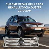 Grille avant chromée HUIDAN 623825665R pour RENAULT DUSTER 2010-2014/ DUSTER 2010-2018