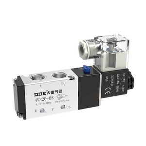 Vanne solénoïde Dde 4V220-08 2 positions 5 voies 24V, vanne de commande pneumatique pour usage industriel - Product Image 1