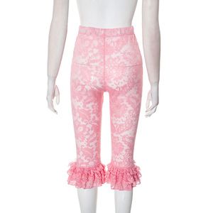 Été 2025 Nouveau pantalon sexy pour femmes Pantalon décontracté en dentelle avec nœud transparent pour femmes - Product Image 5