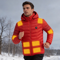 Veste chauffante rechargeable Dr.Warm Winter unisexe, 11 zones de chauffe, imperméable, thermique, à batterie